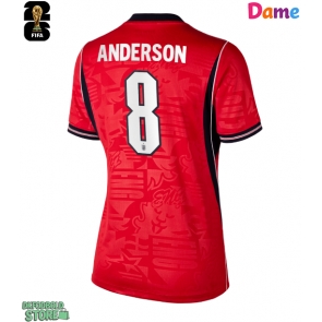 England Elliot Anderson #8 Replika Udebanetrøje Dame VM 2026 Kortærmet